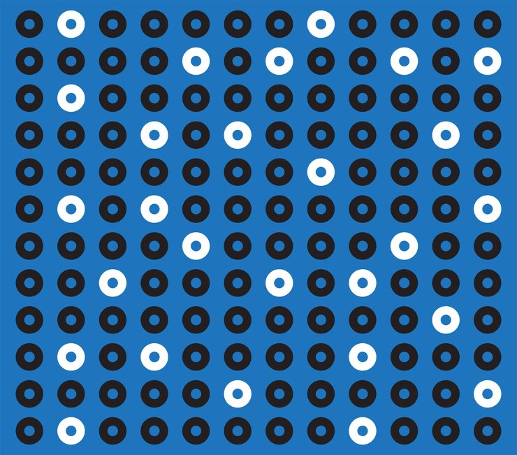 Vector blue pattern with dots design