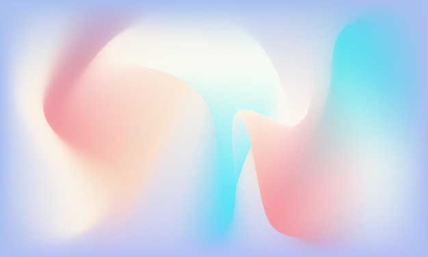 blue and peach wavy abstract gradient background