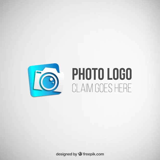 Vector blue photogfraphy logo
