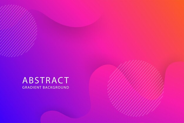 Blue and pink abstract banner design with gradient color.