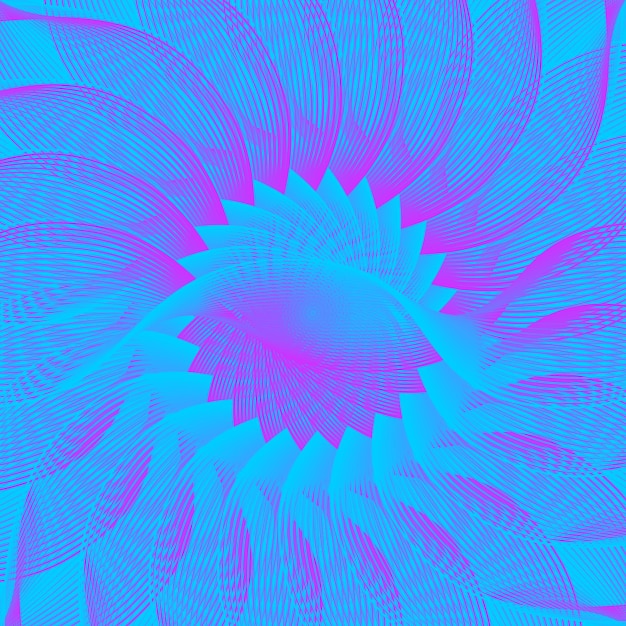 Vector a blue and pink background with a pattern of lines and curves.