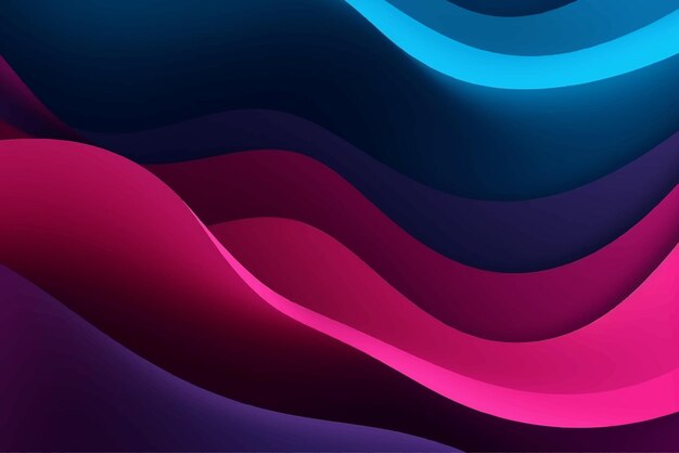 Blue and pink color abstract paper cut background