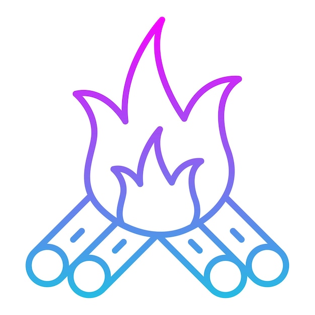 Vector a blue and pink fire with a blue and pink logo that says  fire