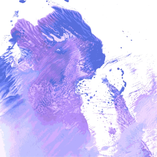 青とピンクのガッシュ画 1