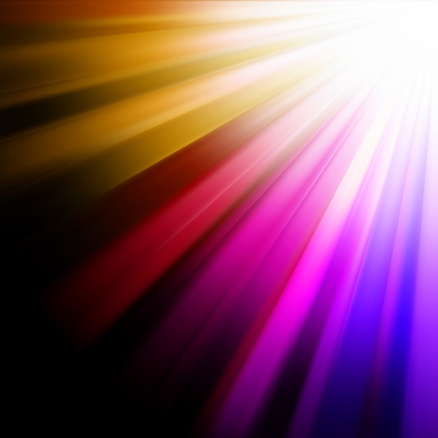 Vector blue, pink, orange luminous rays.   file included