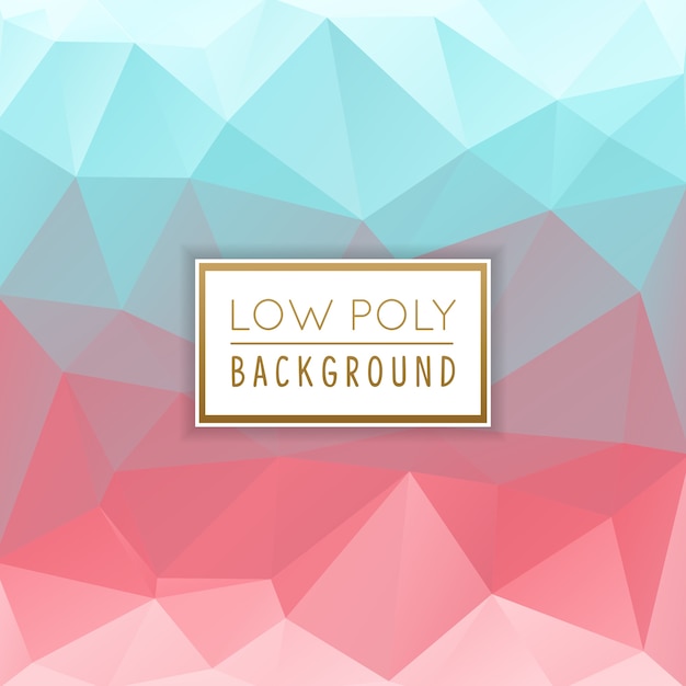 Blue and pink polygonal background