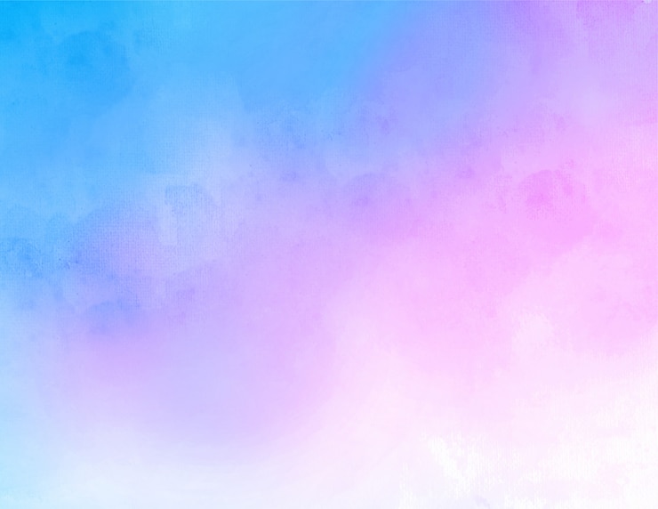 Vector blue and pink watercolor texture abstract background