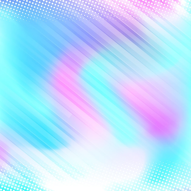 Vector blue pink and white background with gradient stripes and halftone