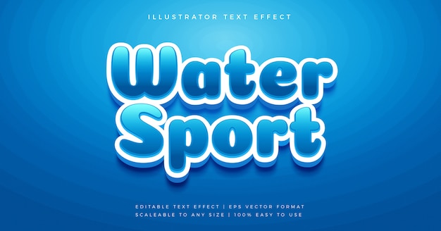 Blue playful bright text style font effect