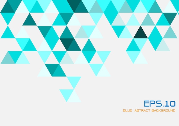 Vector blue polygon shape abstract background