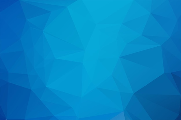 Blue polygonal crystal background low poly design pattern