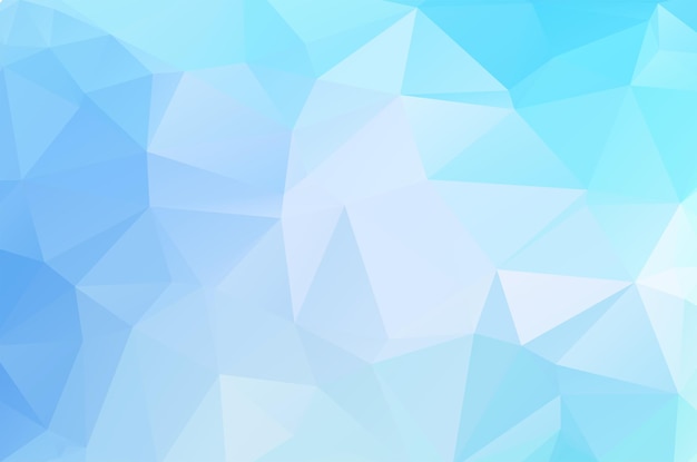 ベクトル 青い多角形の結晶の背景低ポリデザインパターン