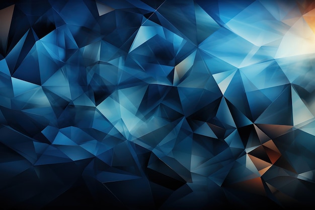 Vector blue polygonal mosaic background creative design templates