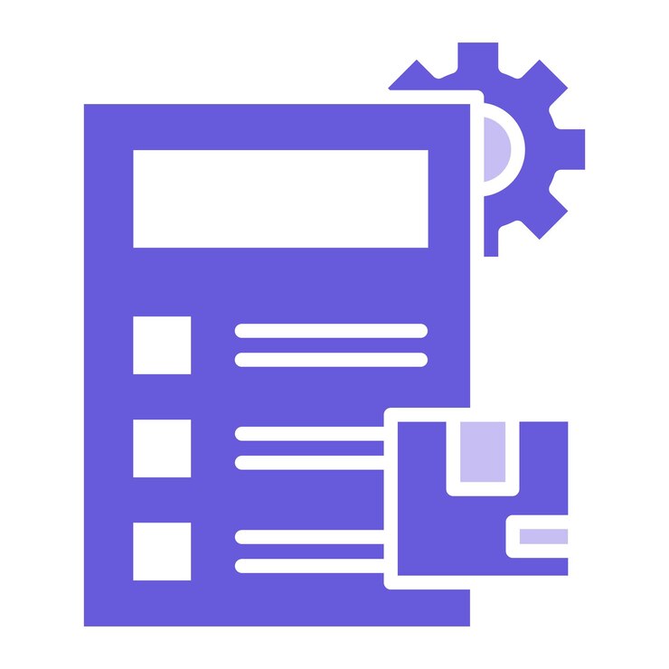 Vector a blue and purple diagram of a machine with a machine that says  euro