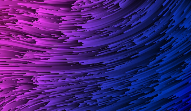 Vector blue purple gradient irregular lines form an abstract texture background