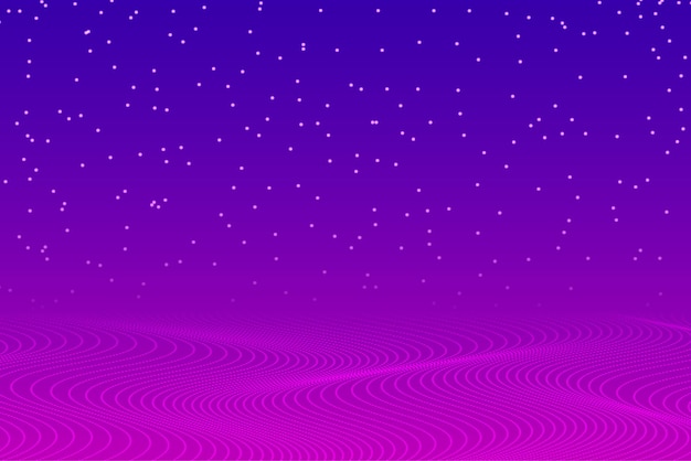 Blue and purple gradient with wave effect vector file