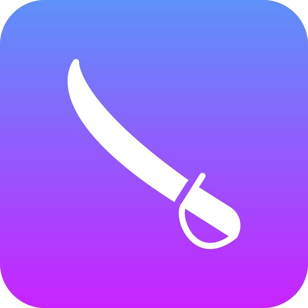 Vector a blue and purple logo with a knife on it