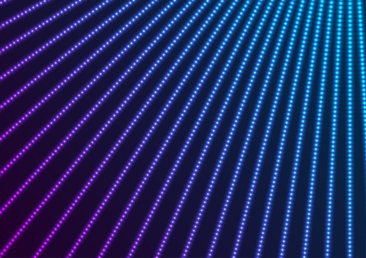 Vector blue purple neon dotted lines abstract futuristic background