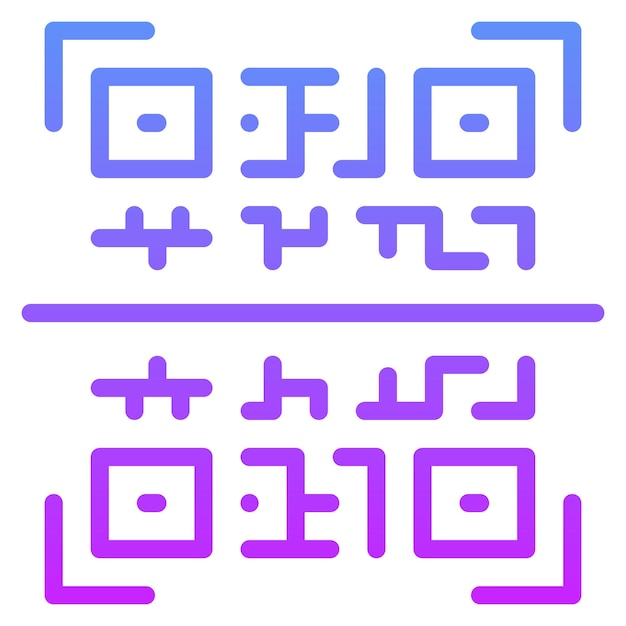 A blue and purple picture of a letter and the numbers 4 and 3