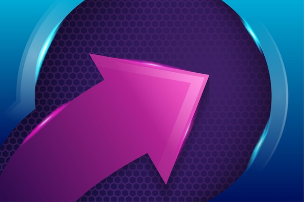 blue purple and pink tech arrows abstract modern background horizontal concept vector design