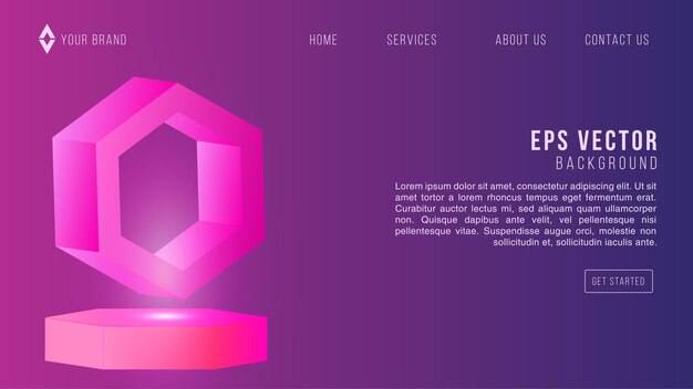 Blue Purple Web Design Gradient Abstract Background EPS 10 Vector For Website