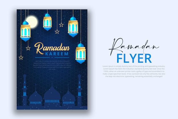 Blue Ramadan Best Creative Flyer design