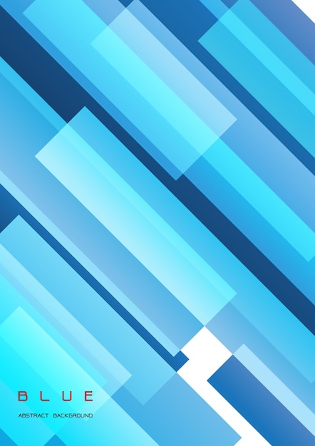Blue rectangle shape abstract background