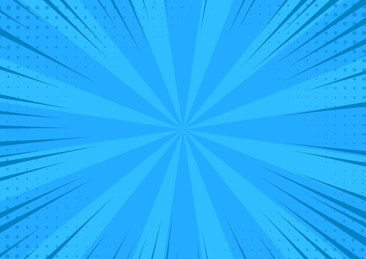 Vector blue retro comic cartoon background