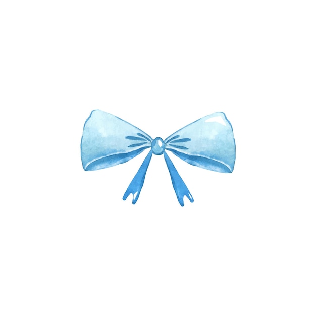 Blue ribbon bow