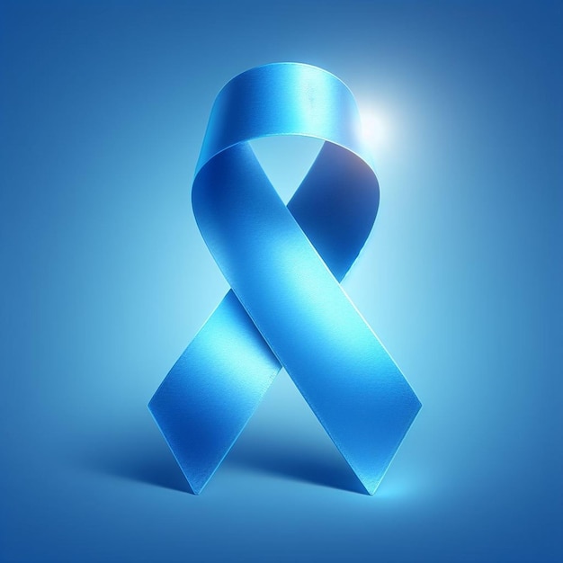 Vector a blue ribbon with a symbol of a symbol on it