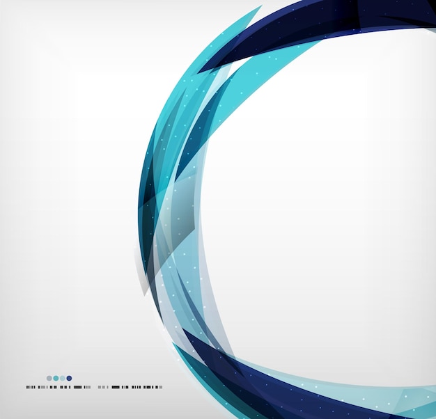 Blue ring business abstract bubble