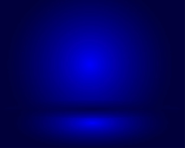 Blue room in the 3d abstract background