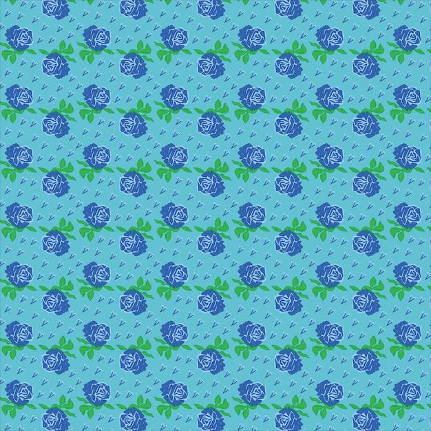 Blue rose background pattern design