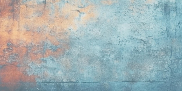 Blue rust metal grunge texture background