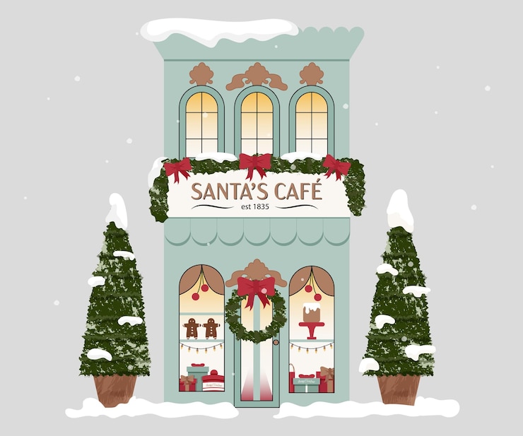 Blue Santas Cafe.