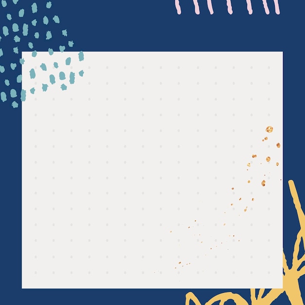 Blue scribble patterned background vector