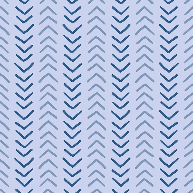 Blue seamless pattern with blue arrows.