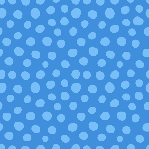 Blue seamless pattern with blue spots