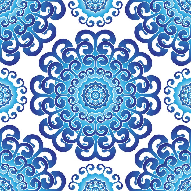 blue seamless pattern