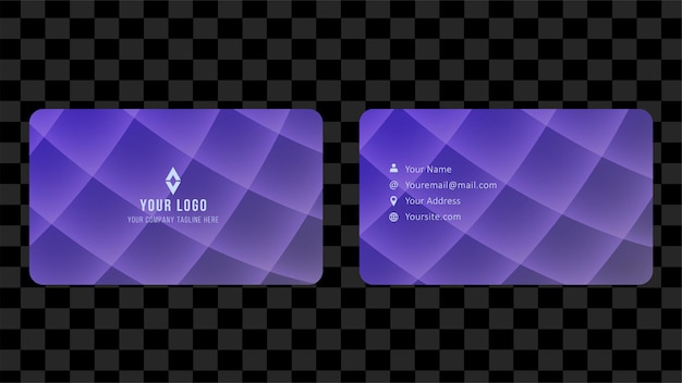 Vettore blue set name card e business card template design abstract background eps 10 vettore