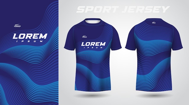 blue shirt sport jersey design