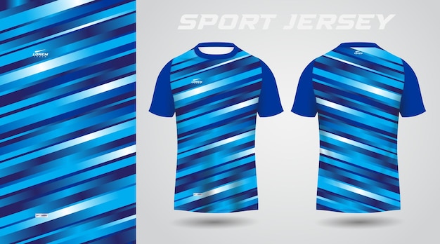 Maglia blu maglia sportiva design