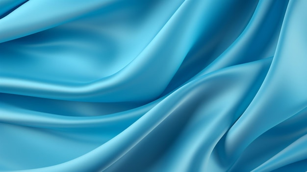 Vector blue silk in the wind