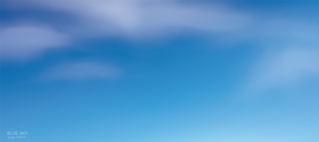 Vettore sfondo del cielo blu con nuvole bianche. cielo astratto per sfondo naturale.