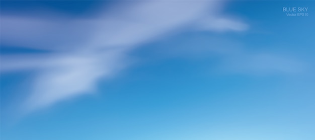 Blue sky background with white clouds.