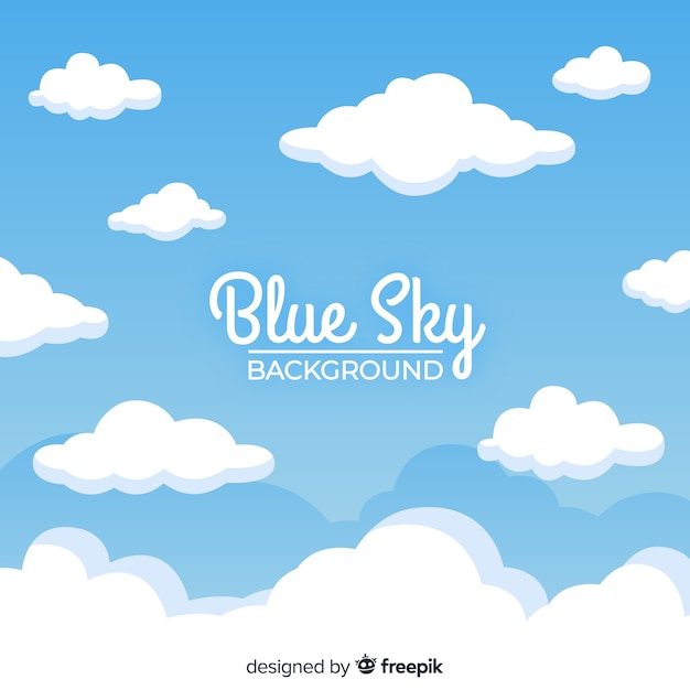 Blue sky background