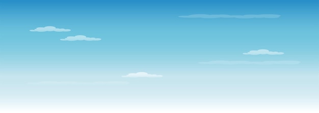Вектор Голубой облачный фон с пустым пространством для текста