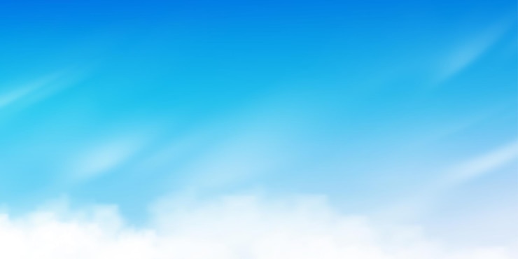 Vector 高層雲と青い空backgroundvector巻雲と漫画の空コンセプトすべての季節の地平線バナー晴れた日の春と夏の朝3dベクトルイラスト地平線