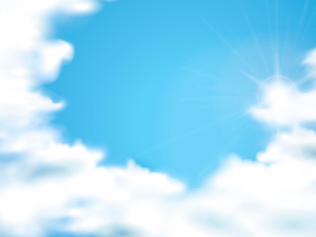 blue sky with clouds background