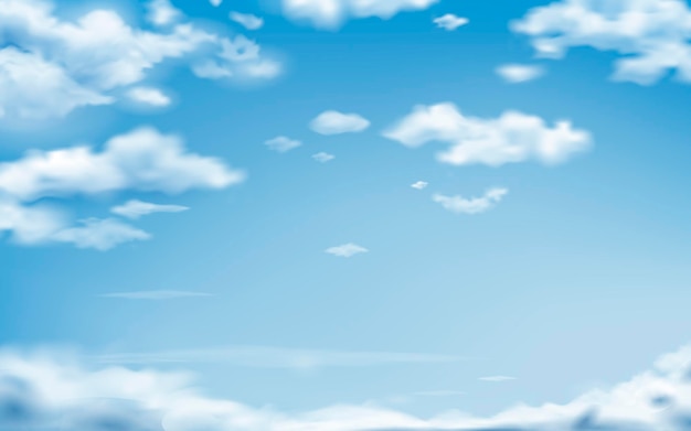 blue sky with clouds background